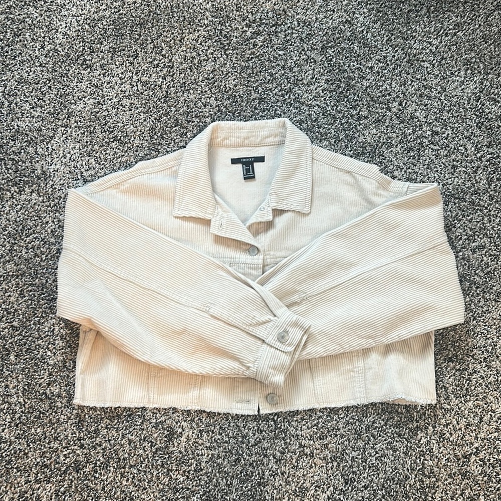 Cropped Corduroy Jacket